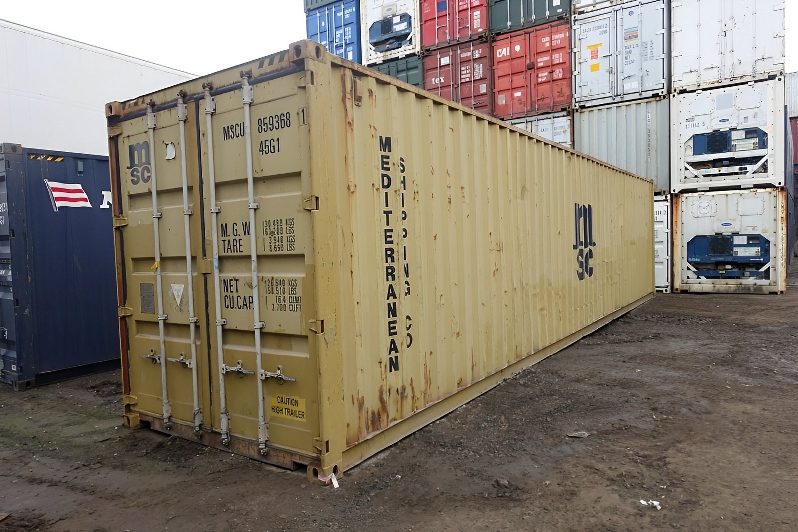 40Ft X 8Ft Used Shipping Container High Cube
