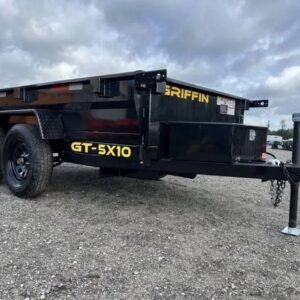 2024 Griffin Trailers 5×10 7K Powder Coated Dump w/Barn Door Gate